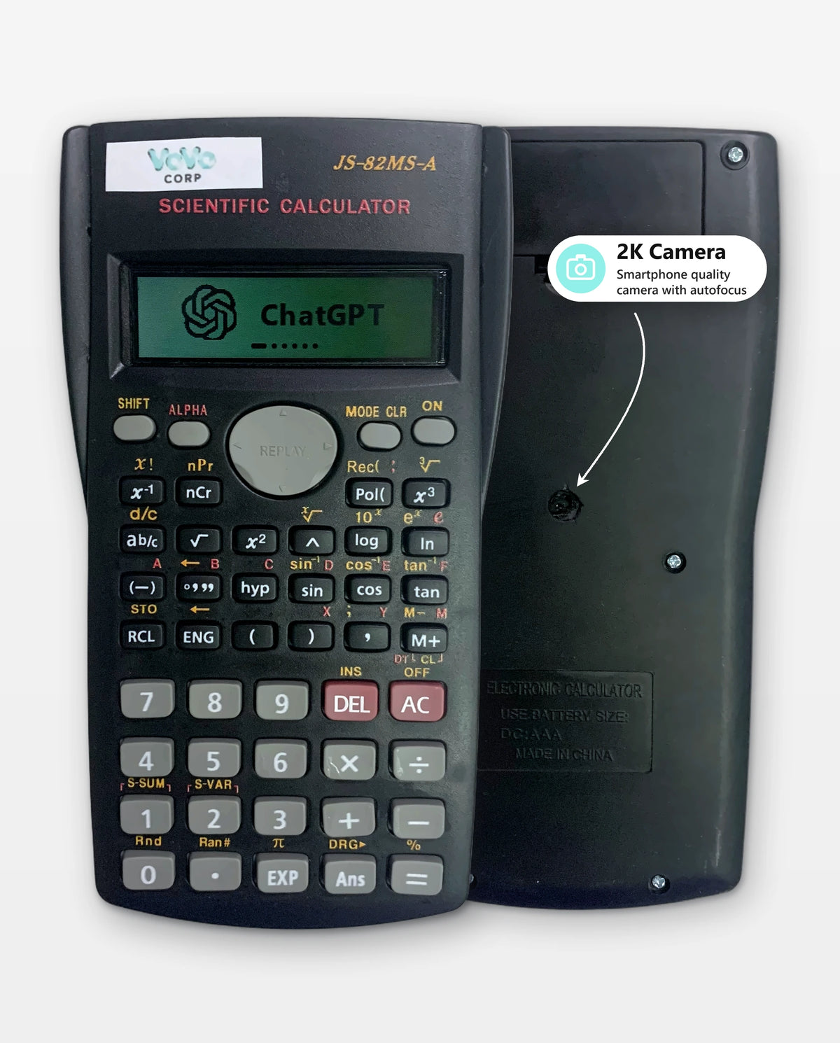Wissenschaftlicher Taschenrechner mit Kamera und integriertem ChatGPT | VovoCorp